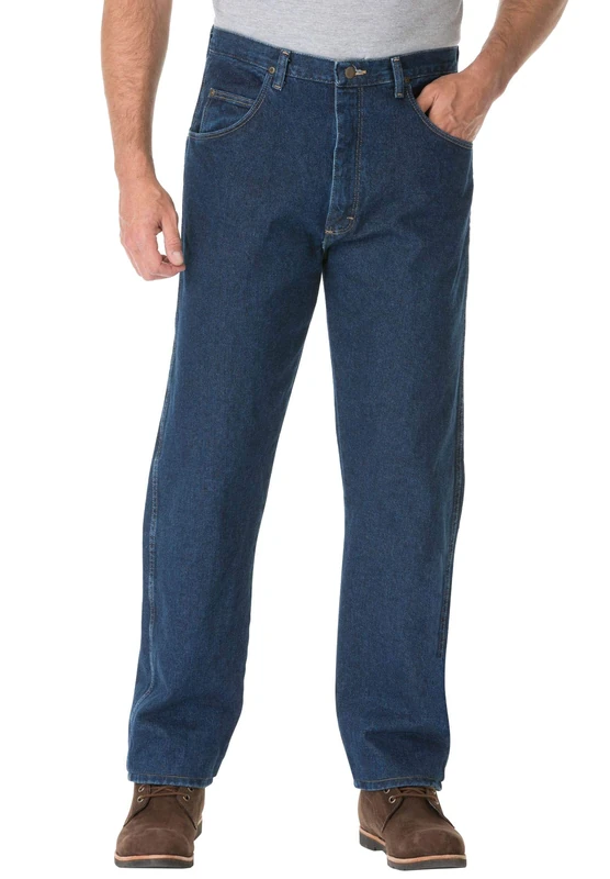Wrangler Men's Relaxed Fit Jean, Antique Navy, 44W x 30L - Image 1
