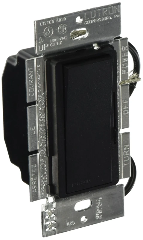 Lutron DVSCLV-10P-MN Diva 800-watt Single Pole Magnetic Low-Voltage Dimmer, Midnight