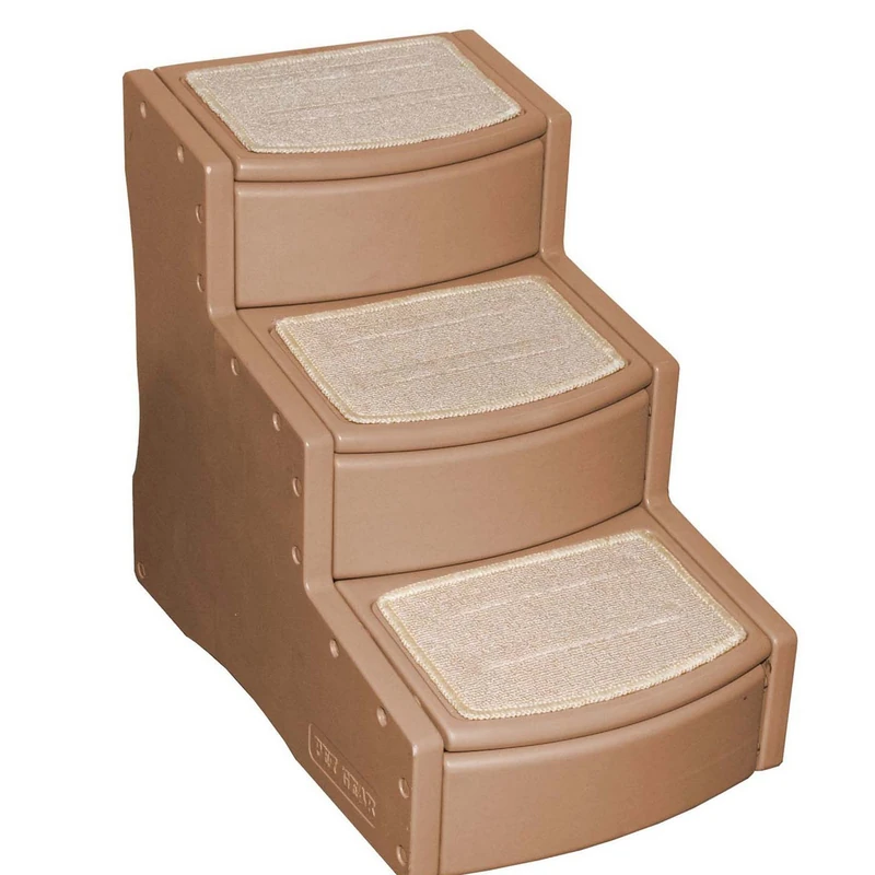 Pet Gear 3 Step Stairs - Tan Pet Steps for Dogs and Cats