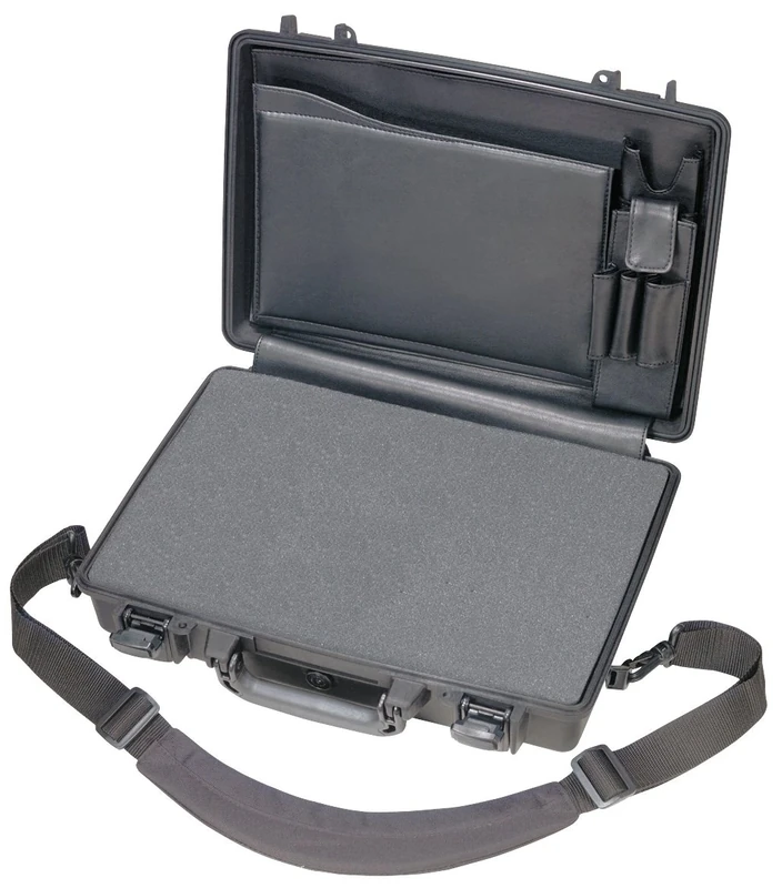 PELI 1490CC2 Impact Resistant Laptop Case, IP67 Watertight, 26L Capacity, Made in US, Black