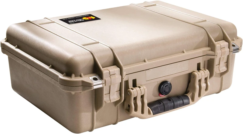 Pelican 1500 Camera Case With Foam (Desert Tan)