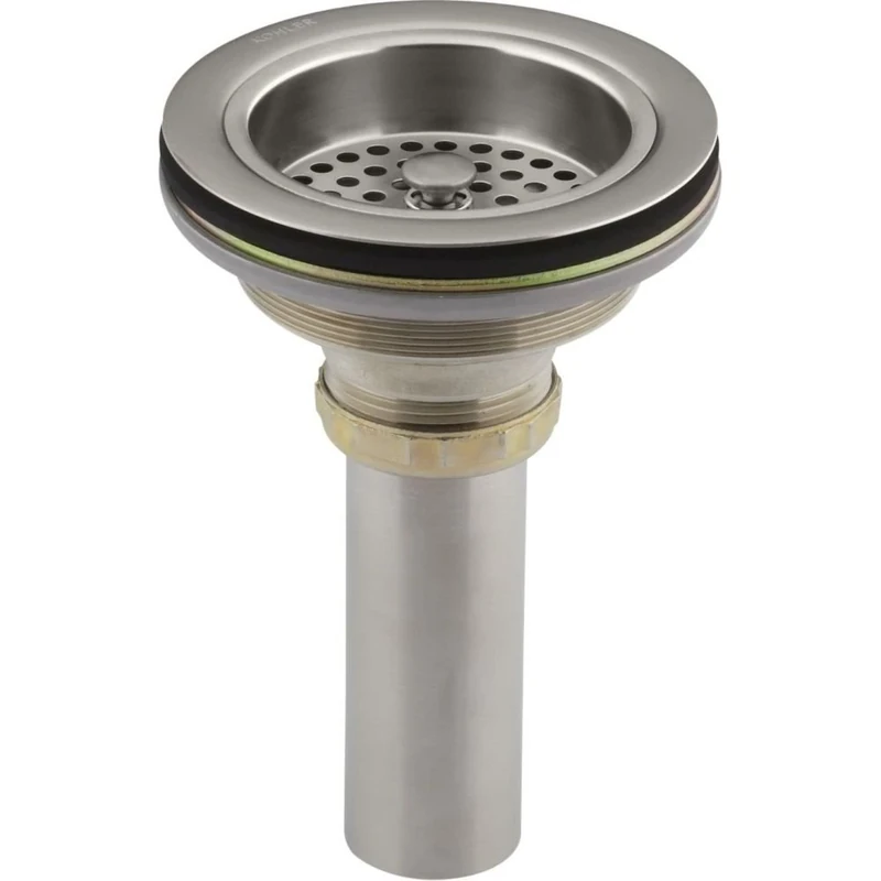 KOHLER K-8801-VS Duostrainer Sink Strainer, Vibrant Stainless