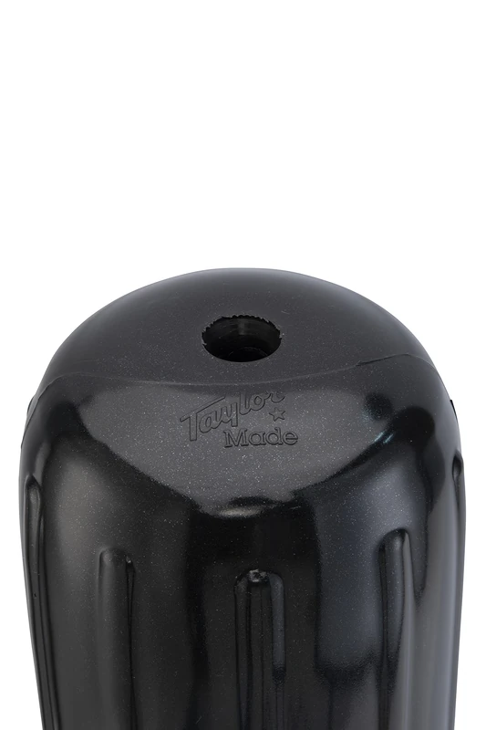 TaylorMade Products 71026 Big B Inflatable Vinyl Boat Fender with Center Rope Tube 8 inch x 20 inch, Black