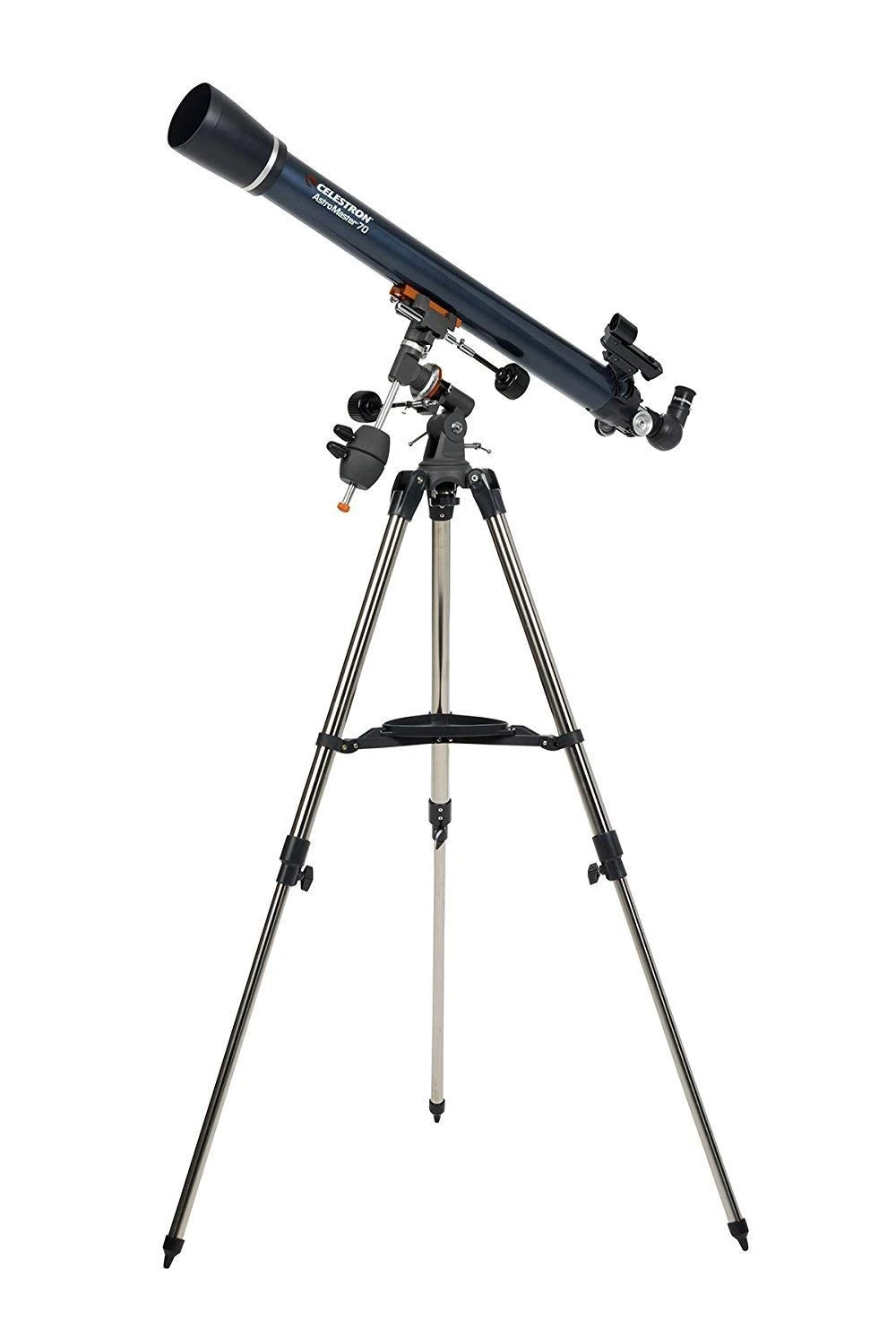 Celestron 21062 AstroMaster 70EQ Refractor Telescope, 36 Inch Tube Length, f/13 Focal Ratio, Dark Blue