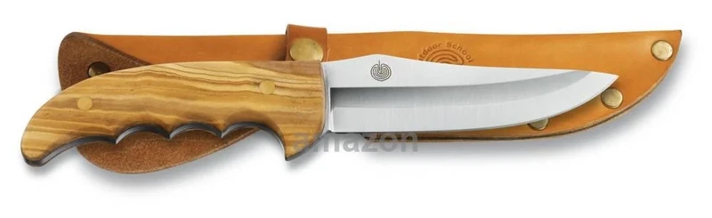 Victorinox Muela Outdoor Scout Knife, Spain made, 12 cm Straight Blade, olive wood - Image 1