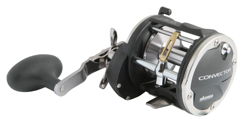 Okuma Convector Star Drag CV-30L Levelwind Trolling Reel (420 Yards- 20LB), Black