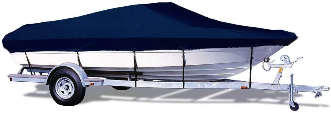 TAYLOR MADE PRODUCTS Semi-Custom Boat Cover for Competition Ski Boats with Inboard/Outboard Motor, Navy (17'5" - 18'4" CL x 80" B)