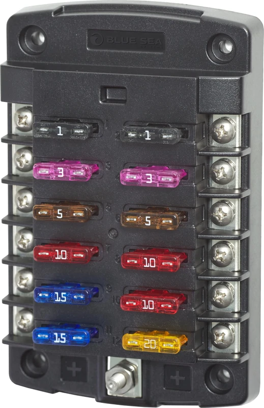 Blue Sea Systems 5034 ST Blade Fuse Block 12 Circuit
