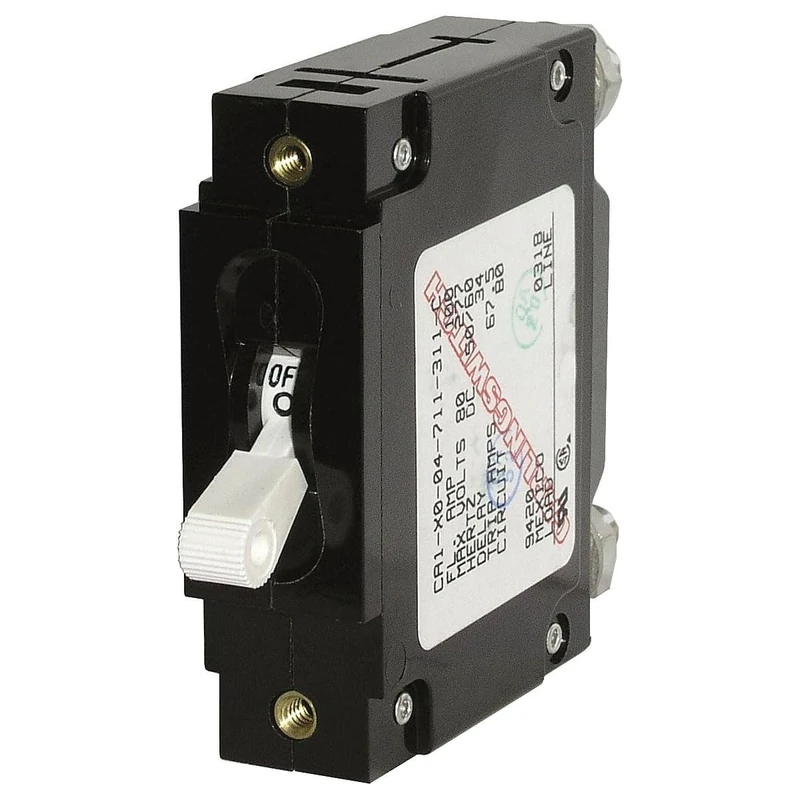 Blue Sea Systems 7355 C-Series White Toggle Single Pole 30A Circuit Breaker