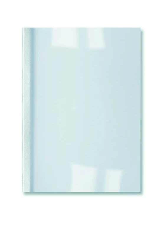 GBC LeatherGrain Thermal Binding Covers A4 PVC 6 mm Spine Size White 50 Sheet Capacity - Pack of 100