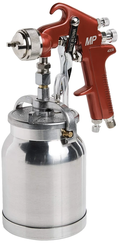 Astro Pneumatic Tool 4008 Spray Gun with Cup - Red Handle 1.8mm Nozzle - Image 1