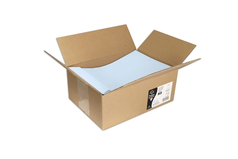 Clairefontaine 7053C Box of 200 Self-Adhesive Bulk Envelopes 22.9x32.4cm 120g/m² Blue Invitation Events and Correspondence Pollen Range Smooth Premium Paper