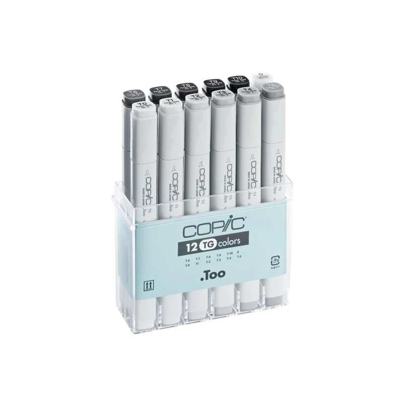 Copic Classic Dual-Ended Marker Pen, Toner Grey, Single Unit, For Art, Graphics, Bullet Journaling, Sketching, Drawing, Designers, Artists, Hobbyists, Refillable Ink, Replaceable Nibs - Image 1