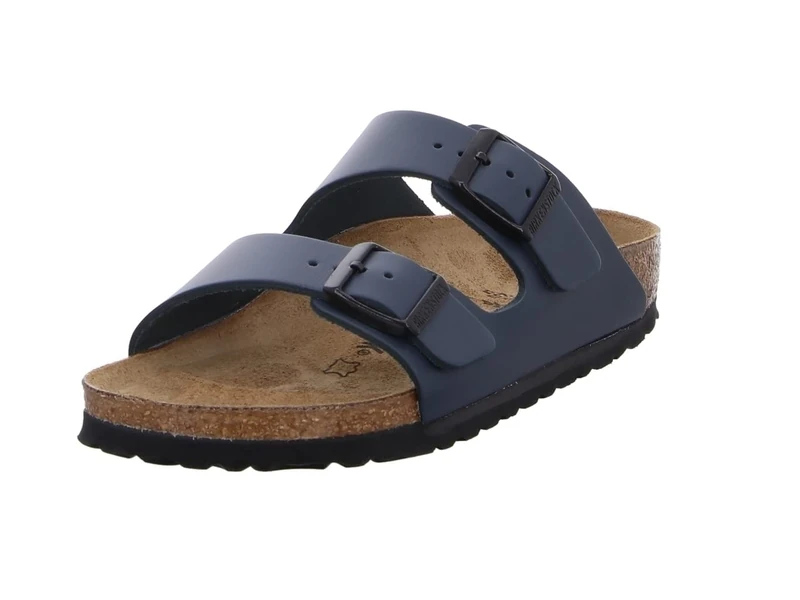 Birkenstock Unisex Arizona Mules, Blau, 7.5 UK Narrow