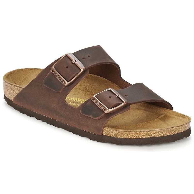 Birkenstock ARIZONA Greased leather, Men's Sandals, Brown (Habana), 9.5 UK (44 EU)