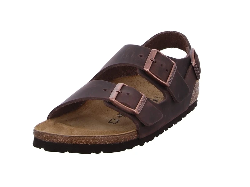 Birkenstock Milano Greased Leather, Men's Sandals, Habana Leather, 5.5 UK (39 EU)
