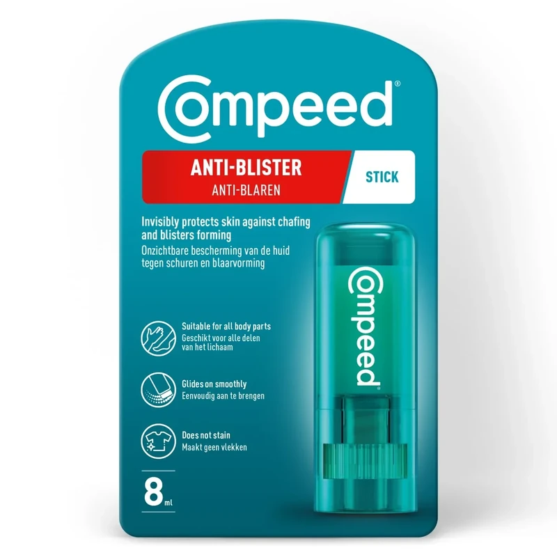 Compeed Anti Blister Stick Balm 8ml - Non-Greasy Foot Protection