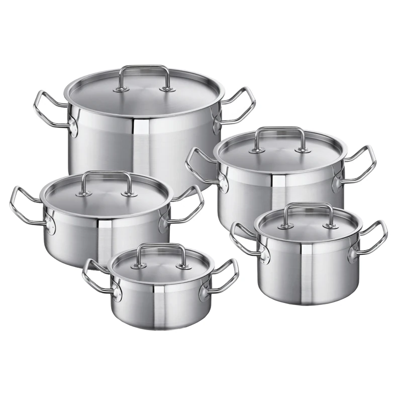 Schulte-Ufer Set Profi-Line i 450 5-Piece Mega Saucepan Set