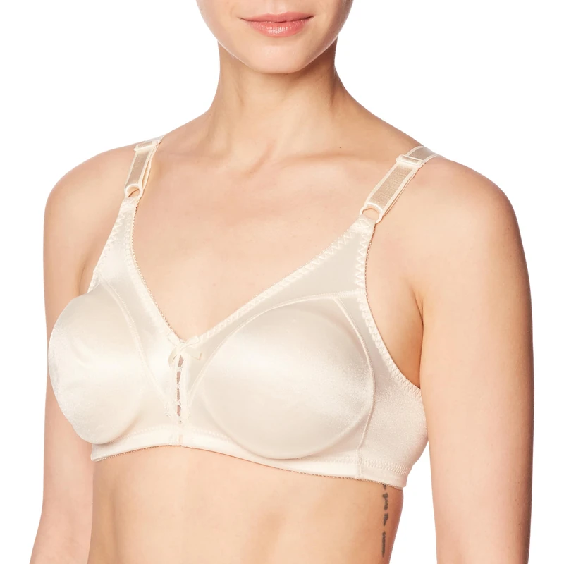 Maidenform Women's Double Support Wire-Free Bra Non, Light Beige 42DD
