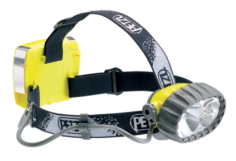 Petzl E69 P DUO Hybrid Waterproof Headlamp, Halogen/5 LED, Yellow - Image 1