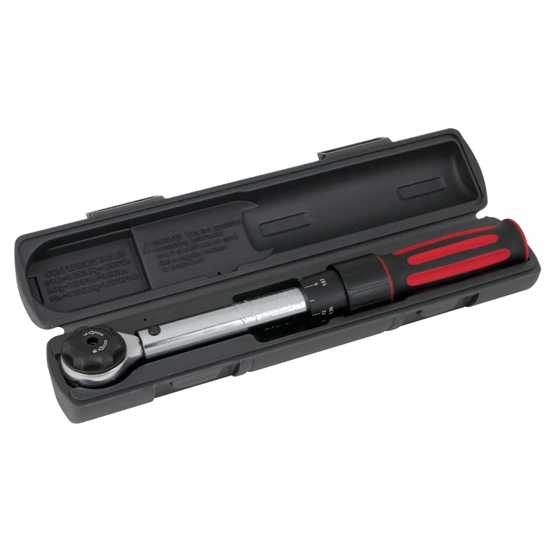 PERFORMANCE TOOL M197 3/8" Drive 25" Dual Scale Audible Click Precision Ratchet Torque Wrench
