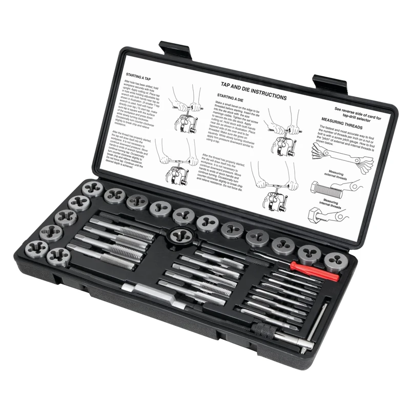 Performance Tool W4001DB 40-Piece SAE Tap and Die Set