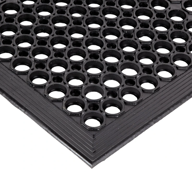 Caulfield D23098 Trax Sanitop Matting, 562, 1/2" Thick, 3' x 10', Black