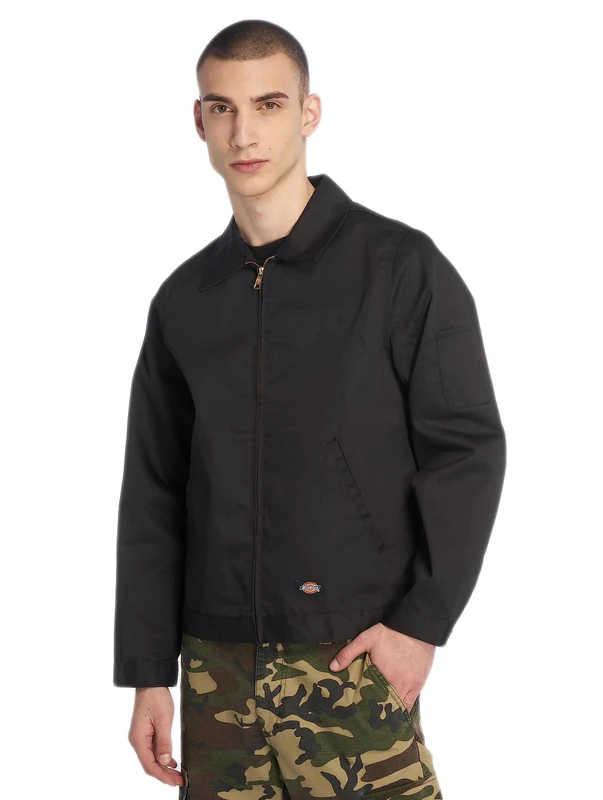 Dickies Men's Streetwear Male Unlined Eisenhower Workwear Jacket, Black, XXL UK