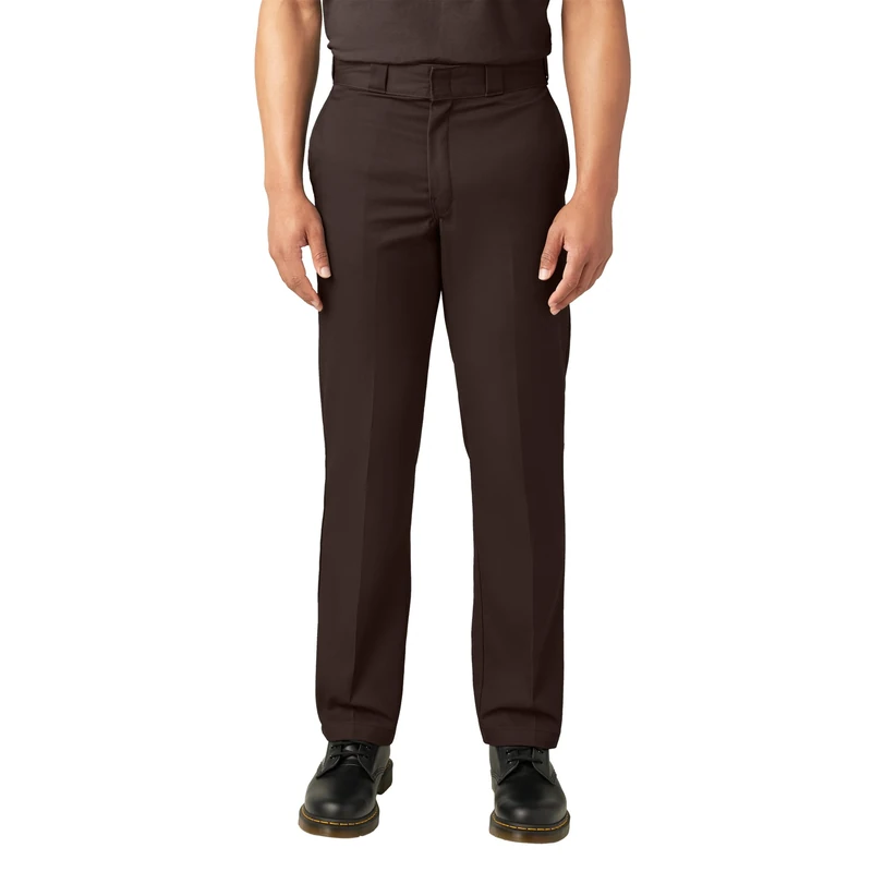 Dickies Men's Original 874 Work Utility Pants, Dark Brown, 30W / 30L