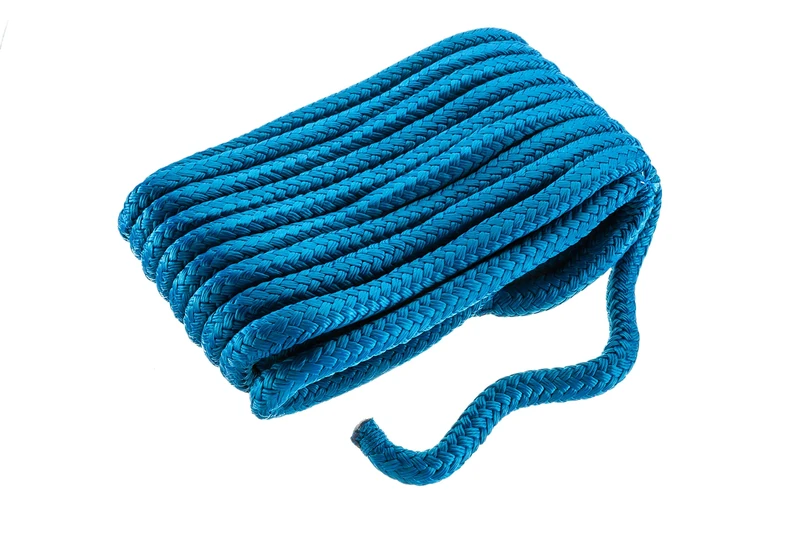 Seachoice Double-Braid Nylon Dock Line w/Eye Splice, Pre-Shrunk, Heat Stabilized, 5/8 in. X 35 Ft., Blue