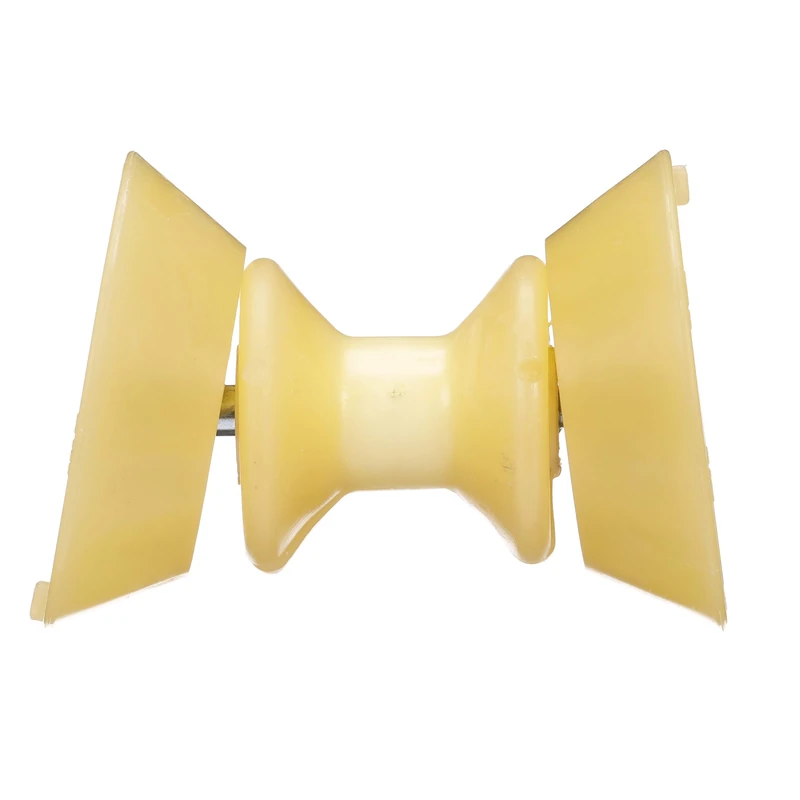 Seachoice 56600 Bow Roller With Bells – Fits 4 Inch Wide Bracket – 1/2 Inch ID – Gold – 5 Year Warranty