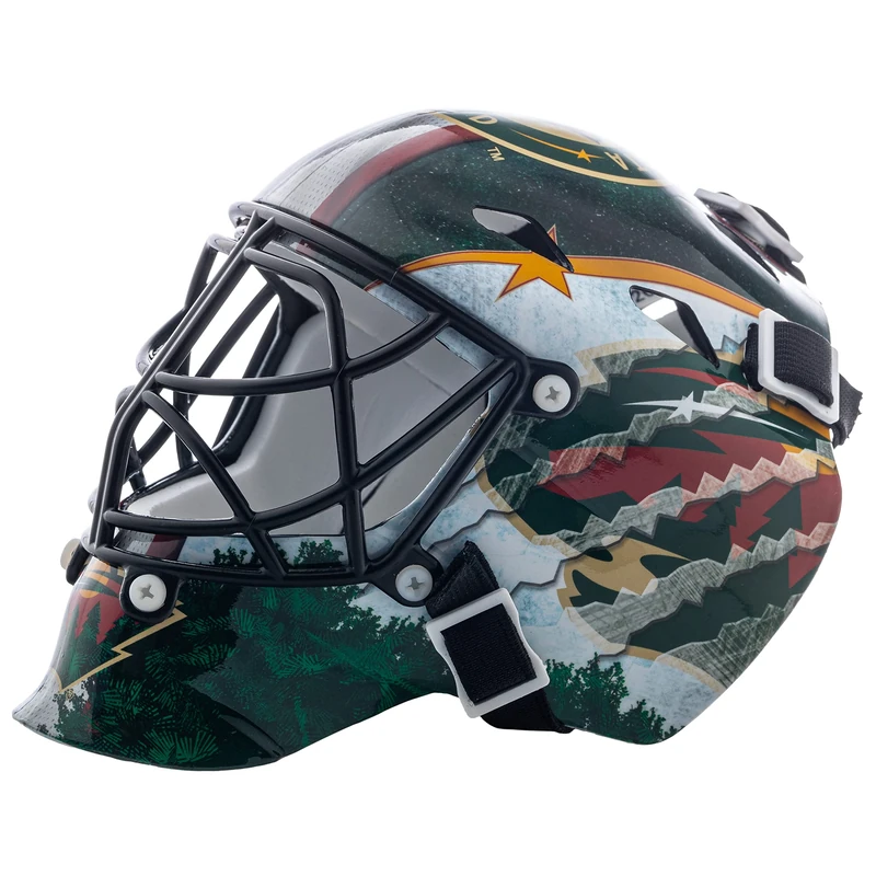 Franklin Sports Minnesota Wild NHL Mini Goalie Mask with Case - Image 1