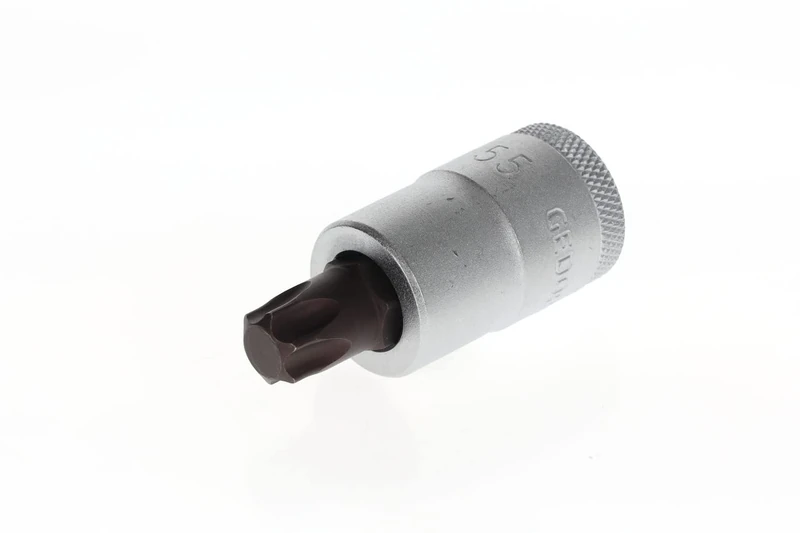 GEDORE Screwdriver bit socket Torx, Short, T55, AF 11.22 mm, 1/2" 12.5 mm, Screwdriver bit socket, Tool, ITX 19 T55