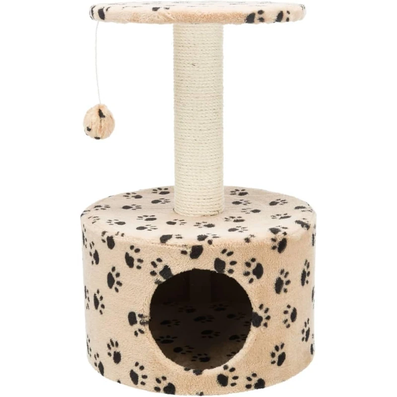 Trixie 43704 "Toledo" Cat Tree 61 cm Beige with Paws Pattern