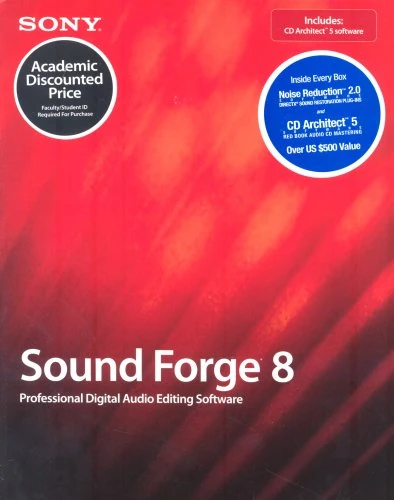 Sony Sound Forge 8 with CD Architect 5.2 & Noise Reduction 2.0 Bundle (Education Edition) (PC)