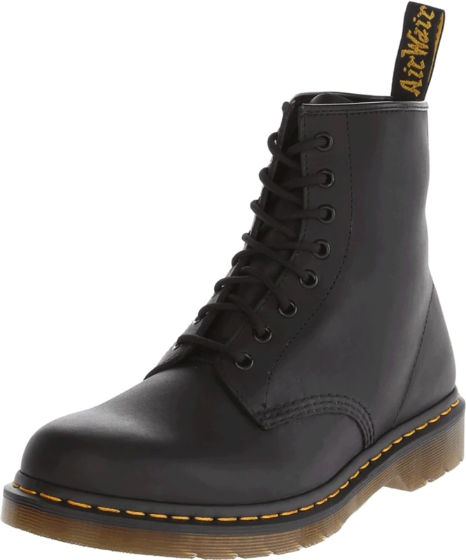 Dr Martens 1460, William Blake 8-Eye, Unisex Leather Lace Up Boots, Black, 9 UK (43 EU)
