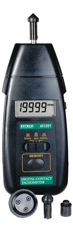 Extech 461891 Contact Tachometer for Fast and Accurate RPM/Surface Speed Measurements