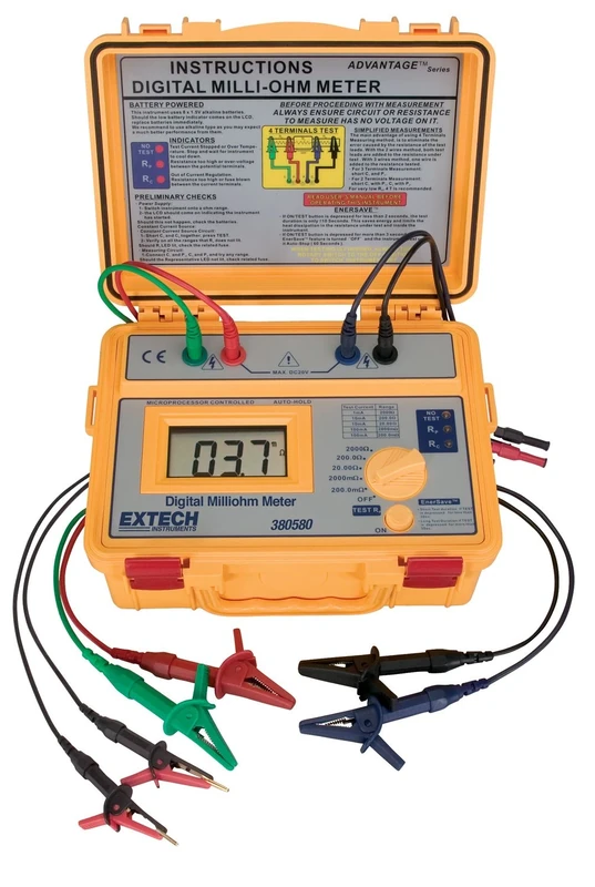 Extech Instruments 380580 Battery Powered Milli Ohm Meter