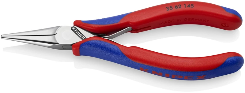 KNIPEX Electronics Pliers Mirror Polished with Multi-Component Handles 145 mm, 35 62 145