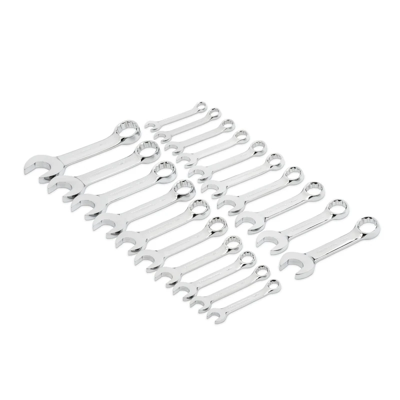 GearWrench 20 Pc. 12 Point Stubby Combination SAE/Metric Wrench Set - 81903