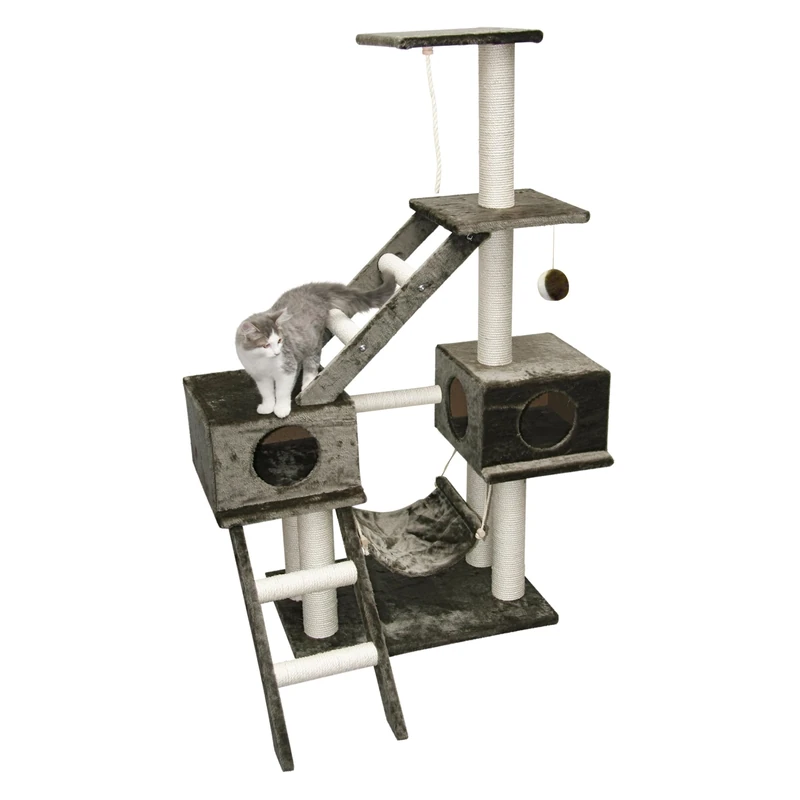 Kerbl Cat Granat Scratching Tree, 70 x 50 x 150 cm, Grey