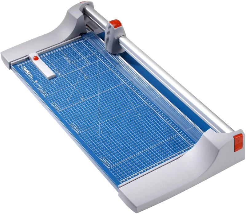 Dahle 444 paper cutter (up to DIN A2, 30 sheets cutting capacity) 670 mm, blue 00444-09686