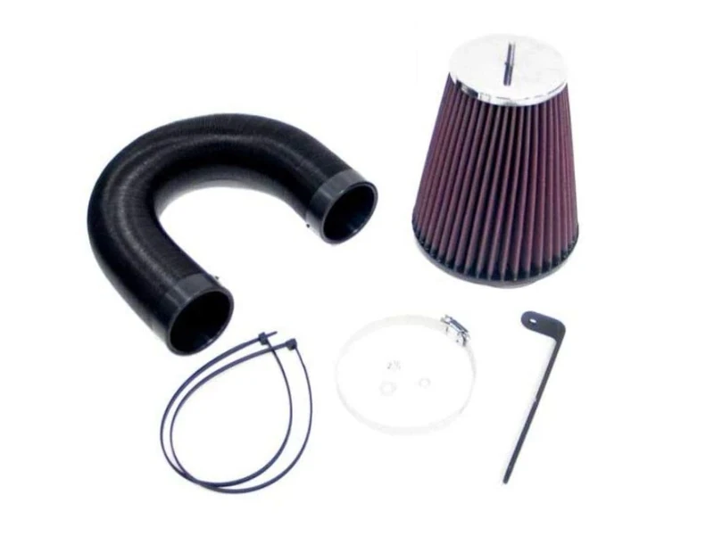K&N 57-0338 Washable and Reusable Car Performance Intake Kit, Red