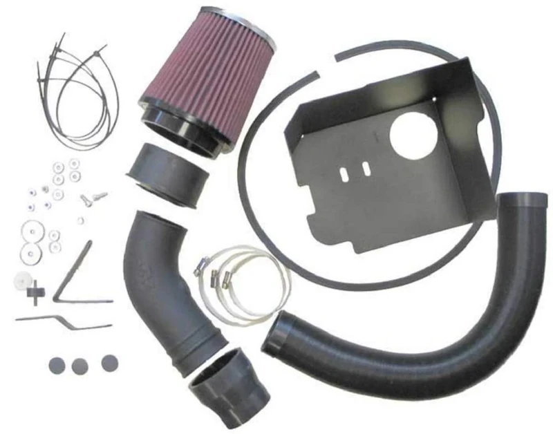 K&N 57I-6517 Washable and Reusable Car Performance Intake Kit, Red