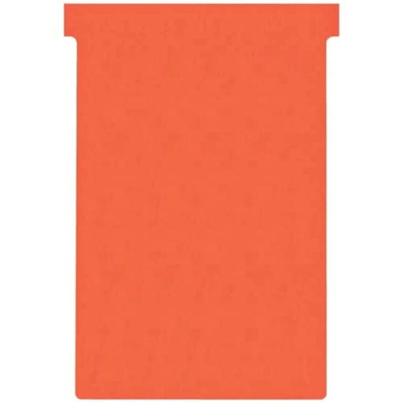 Nobo T-Card Planning Cards, Red, Size 4, Pack Of 100 Planning Card Re-Fills, Office Wall Planner System, 2004003