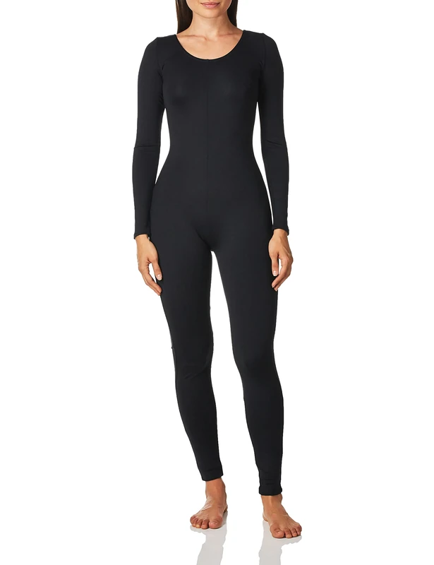 Capezio Women's Long Sleeve Unitard, Black, XL
