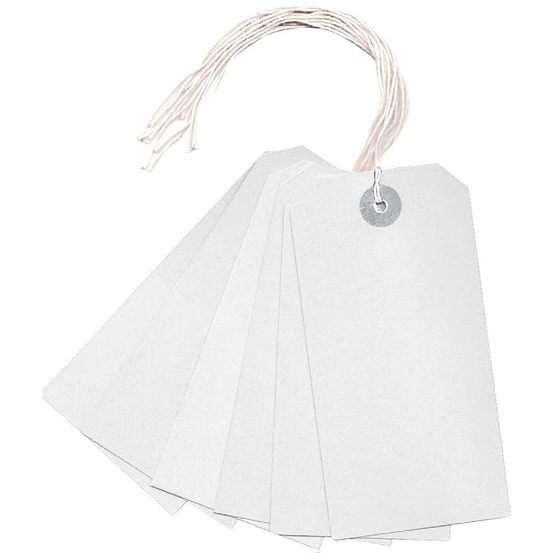 Q-Connect KF01623 Strung Tag 120x60mm - White (Pack of 1000)