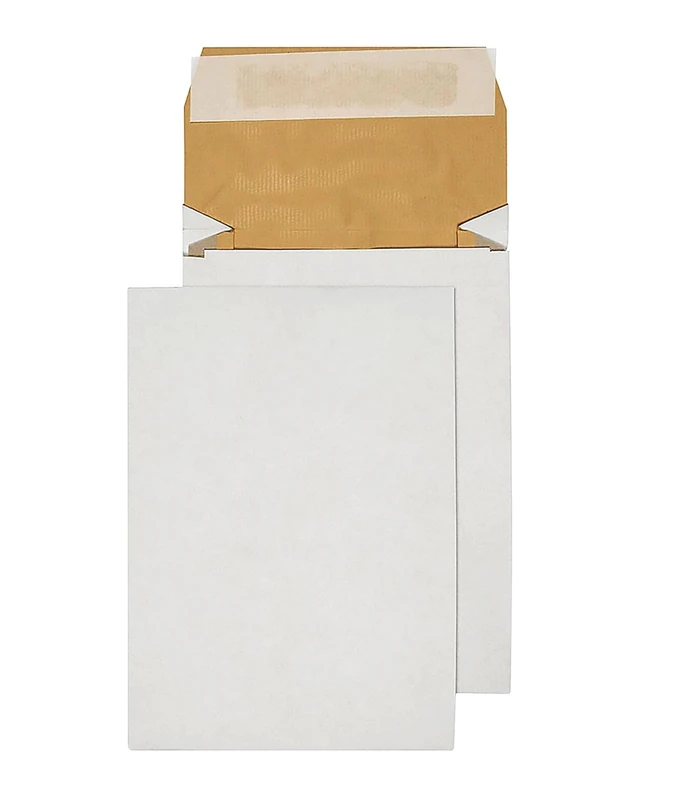 Q-Connect Padded Gusset Envelopes C4 324x229x50mm Peel and Seal White (Pack of 100)