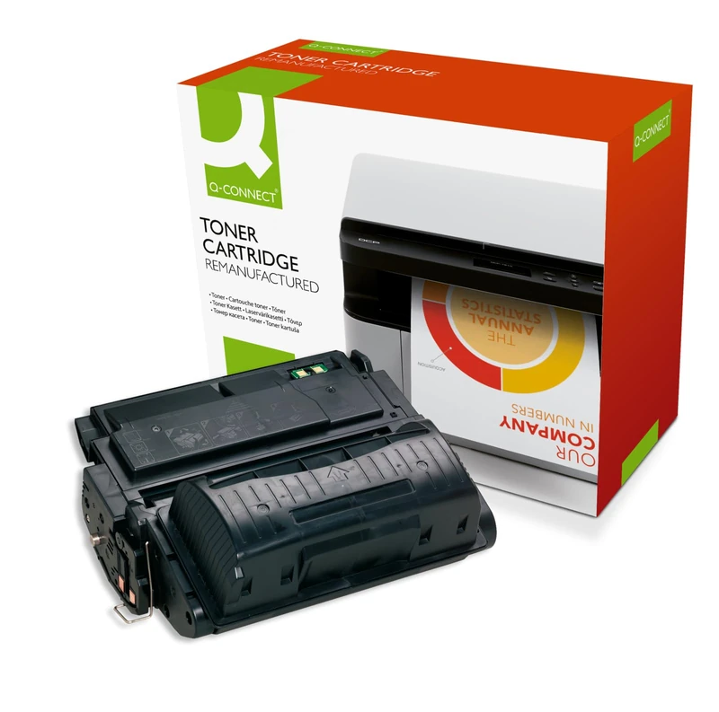 Q-Connect Compatible Toner for HP Q5942X Toner Cartridge, Black