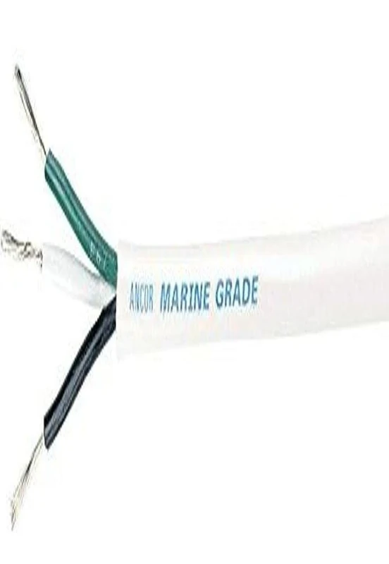 Ancor 133310 Marine Grade Electrical Triplex Tinned Boat Cable (Round, 12-Gauge, 100-Feet)
